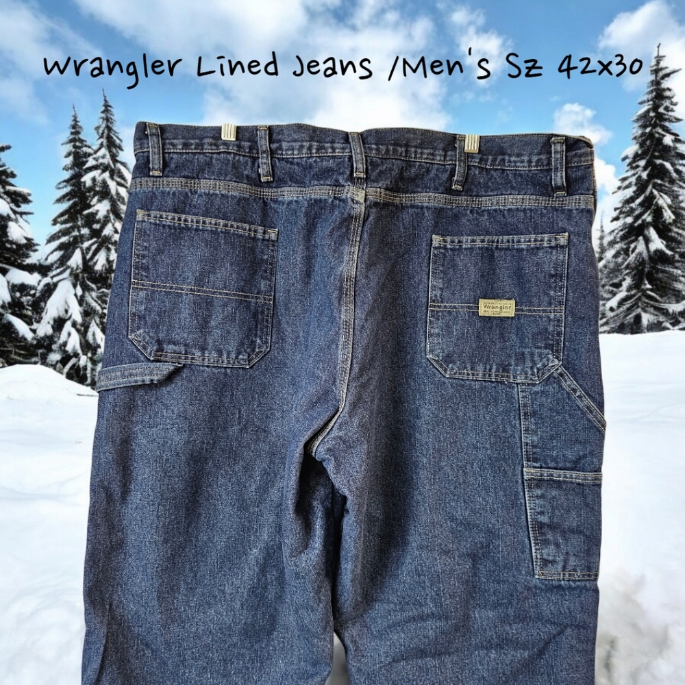 Wrangler Lined Men's Jeans Sz 42x30